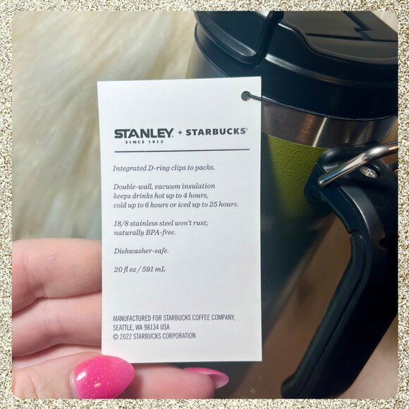 ⭐️ 2025 Starbucks x Stanley Ltd. Edition Military 20oz SS Tumbler NWT HTF - Picture 9 of 10